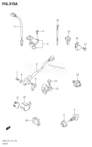 DF90A From 09003F-310001 (E01 E40)  2013 drawing SENSOR