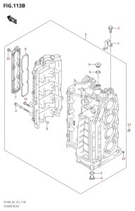 DF140A From 14003F-510001 (E40)  2015 drawing CYLINDER BLOCK (DF115AT:E01)