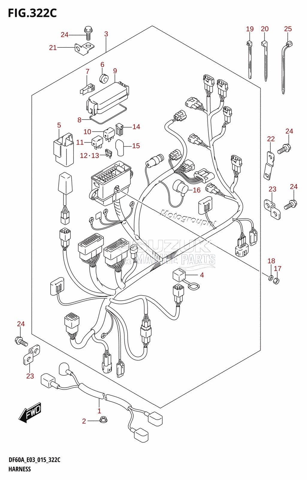 HARNESS (DF60A:E03)