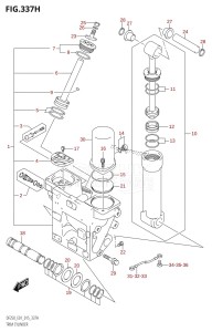 DF250 From 25003F-510001 (E01 E40)  2015 drawing TRIM CYLINDER (DF225Z:E40:(X-TRANSOM,XX-TRANSOM))