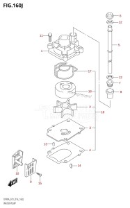 DF80A From 08002F-610001 (E01 E40)  2016 drawing WATER PUMP (DF90ATH:E01)