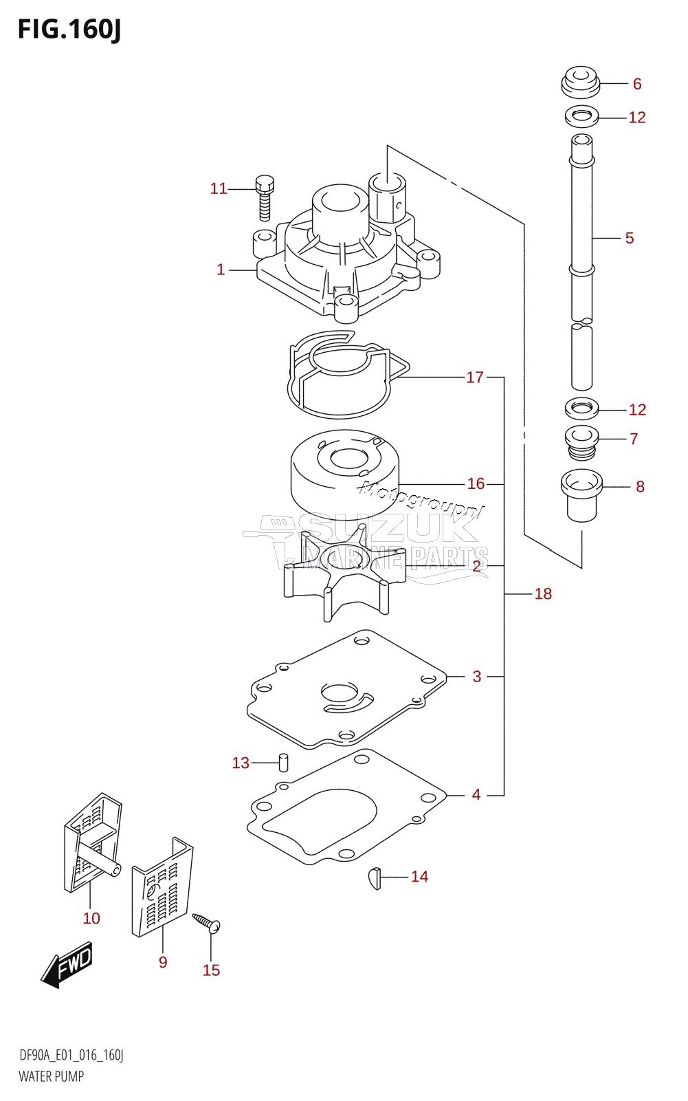 WATER PUMP (DF90ATH:E01)