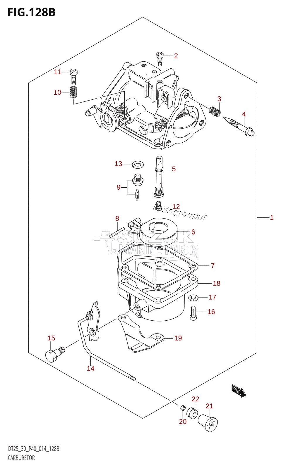 CARBURETOR (DT30:P40)