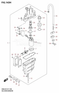 DF50A From 05003F-710001 (E01)  2017 drawing FUEL VAPOR SEPARATOR (DF60A:E40)