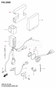 DF40A From 04004F-810001 (E34-Italy)  2018 drawing PTT SWITCH /​ ENGINE CONTROL UNIT (DF50A:E01,DF50ATH:E01)