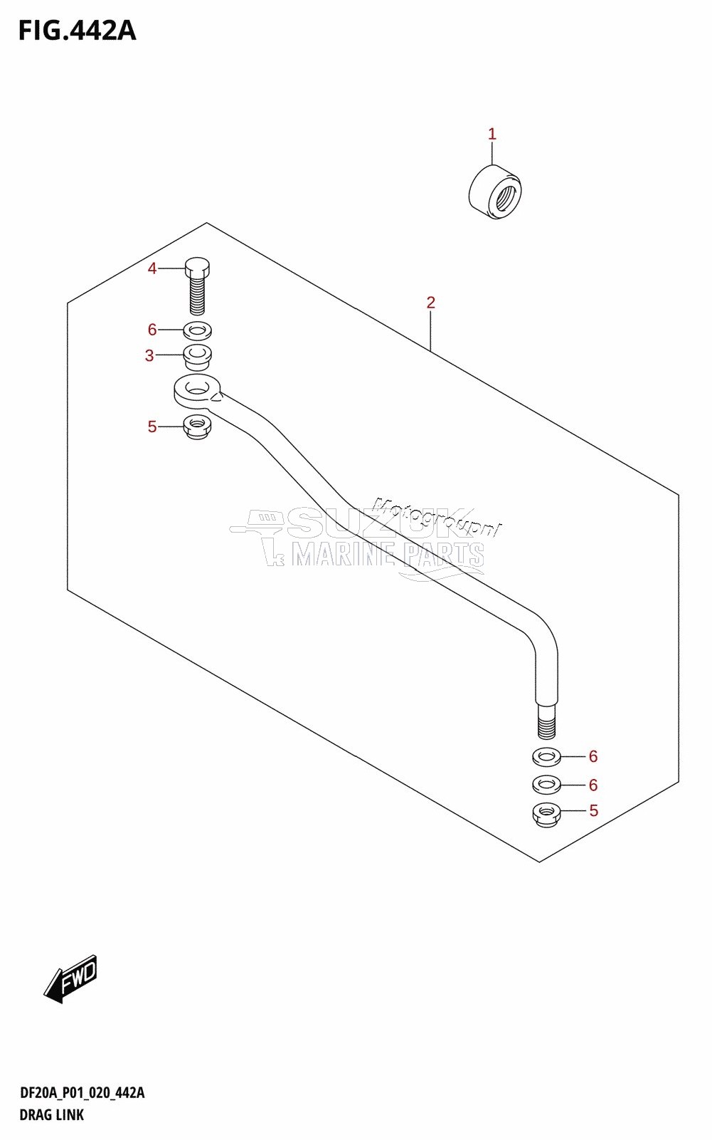 DRAG LINK (DF9.9BR,DF9.9BT,DF15AR,DF15AT,DF20AR,DF20AT)