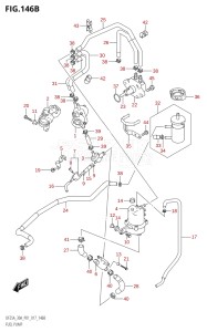 03003F-710001 (2017) 30hp P01 P40-Gen. Export 1 (DF30A  DF30AQ  DF30AR  DF30AT  DF30ATH  DT30  DT30R) DF30A drawing FUEL PUMP (DF25AR:P01)