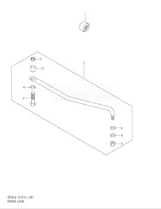 01501F-751001- (1997) 15hp - (DF15(A,AR)S V) DF15(A,A)S V drawing DRAG LINK (DF9.9R / 9.9AR / 15R / 15AR)