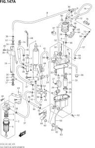 25003Z-910001 (2019) 250hp E03 E40-USA - Costa Rica (DF250ST  DF250Z) DF250Z drawing FUEL PUMP / FUEL VAPOR SEPARATOR (DF225T,DF225Z,DF250T,DF250Z)