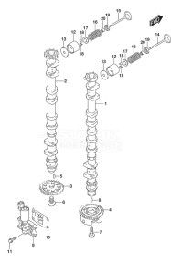 Outboard DF 200AP drawing Camshaft