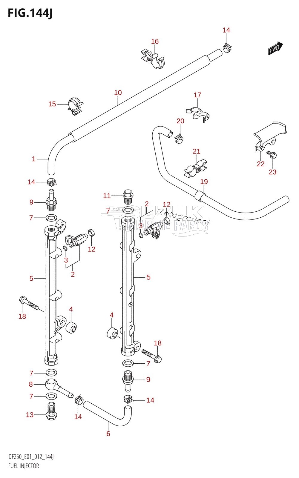 FUEL INJECTOR (DF250T:E01)