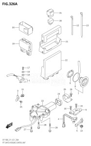 14004F-140001 (2021) 140hp E11 E40-Gen. Export 1-and 2 (DF140BG) DF140BG drawing PTT SWITCH / ENGINE CONTROL UNIT