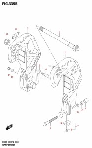 DF60A From 06002F-210001 (E03)  2012 drawing CLAMP BRACKET (DF50A:E03)