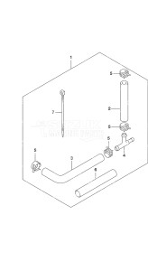 Outboard DF 70A drawing Water Pressure Gauge Sub Kit