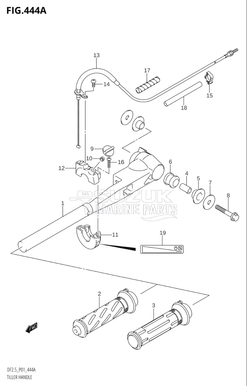 TILLER HANDLE