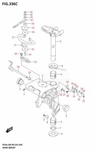 DF30AT From 03003F-440001 (P03)  2024 drawing SWIVEL BRACKET (DF25ATH,DF30ATH)