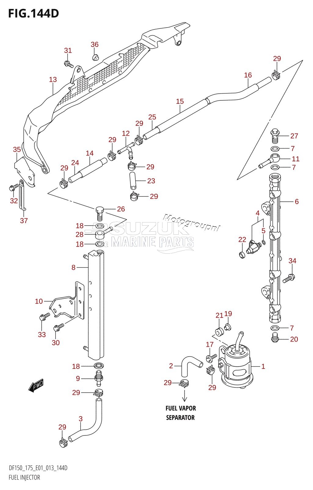 FUEL INJECTOR (DF150Z:E40)