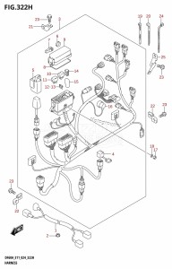 DF50AT From 05003F-440001 (E01 - E11)  2024 drawing HARNESS (DF60AQH)