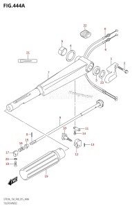 DT15A From 01504-510001 (P36-P40)  2015 drawing TILLER HANDLE (DT9.9A:P40)