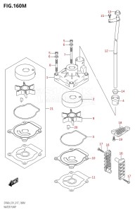 04003F-710001 (2017) 40hp E01-Gen. Export 1 (DF40A  DF40AQH  DF40ATH) DF40A drawing WATER PUMP (DF60ATH:E40)