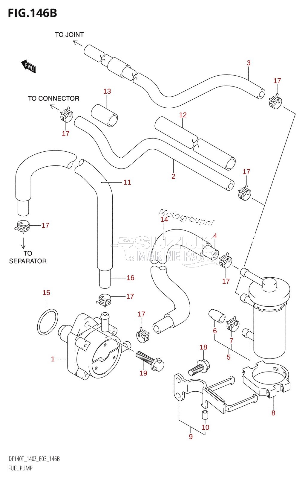 FUEL PUMP (K6,K7,K8,K9,K10,011)