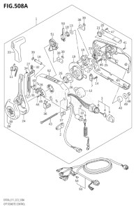 07501F-340001 (2023) 75hp E03-USA (DF75AT) DF75A drawing OPT:REMOTE CONTROL (SEE NOTE)