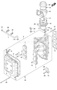 DF 250AP drawing Throttle Body