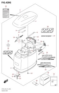 DF200 From 20002F-510001 (E03)  2015 drawing ENGINE COVER (DF225Z:E03)