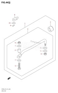 DF80A From 08002F-210001 (E01 E40)  2012 drawing DRAG LINK (DF90ATH:E01)