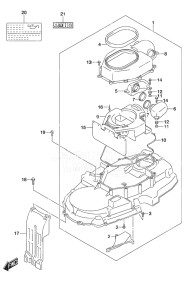 Outboard DF 300B drawing Ring Gear Cover