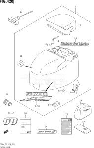 04004F-410001 (2014) 40hp E34-Italy (DF40AST) DF40A drawing ENGINE COVER (DF60AQH:E01)