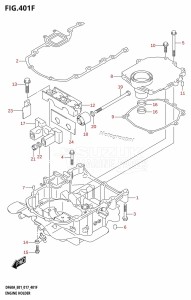 DF60A From 06002F-710001 (E01 E40)  2017 drawing ENGINE HOLDER (DF50ATH:E01)