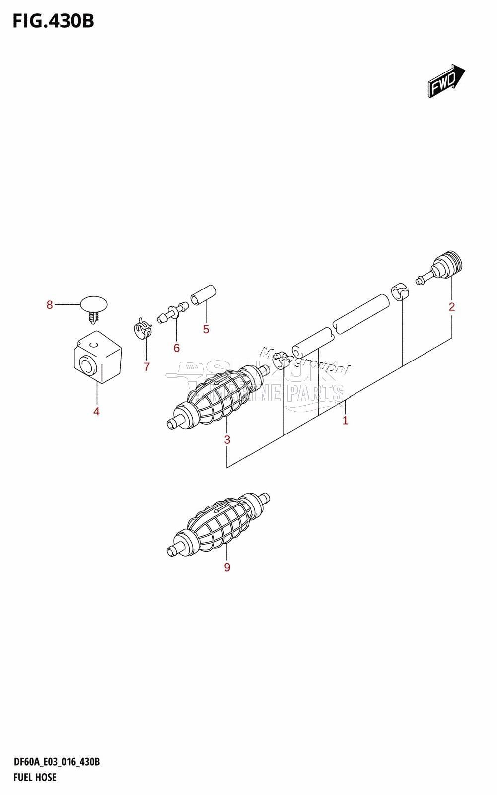 FUEL HOSE (DF60AVT:E03)