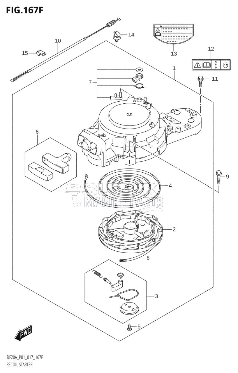 RECOIL STARTER (DF15AT:P01)