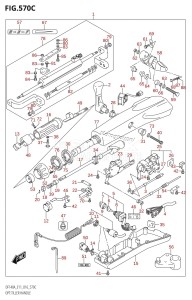 DF140AZ From 14003Z-610001 (E11 E40)  2016 drawing OPT:TILLER HANDLE (DF115AT:E40)