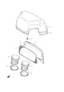 Outboard DF 225 drawing Silencer