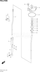 05003F-910001 (2019) 50hp E03-USA (DF50AT) DF50A drawing SHIFT ROD (DF50AVT,DF60AVT)