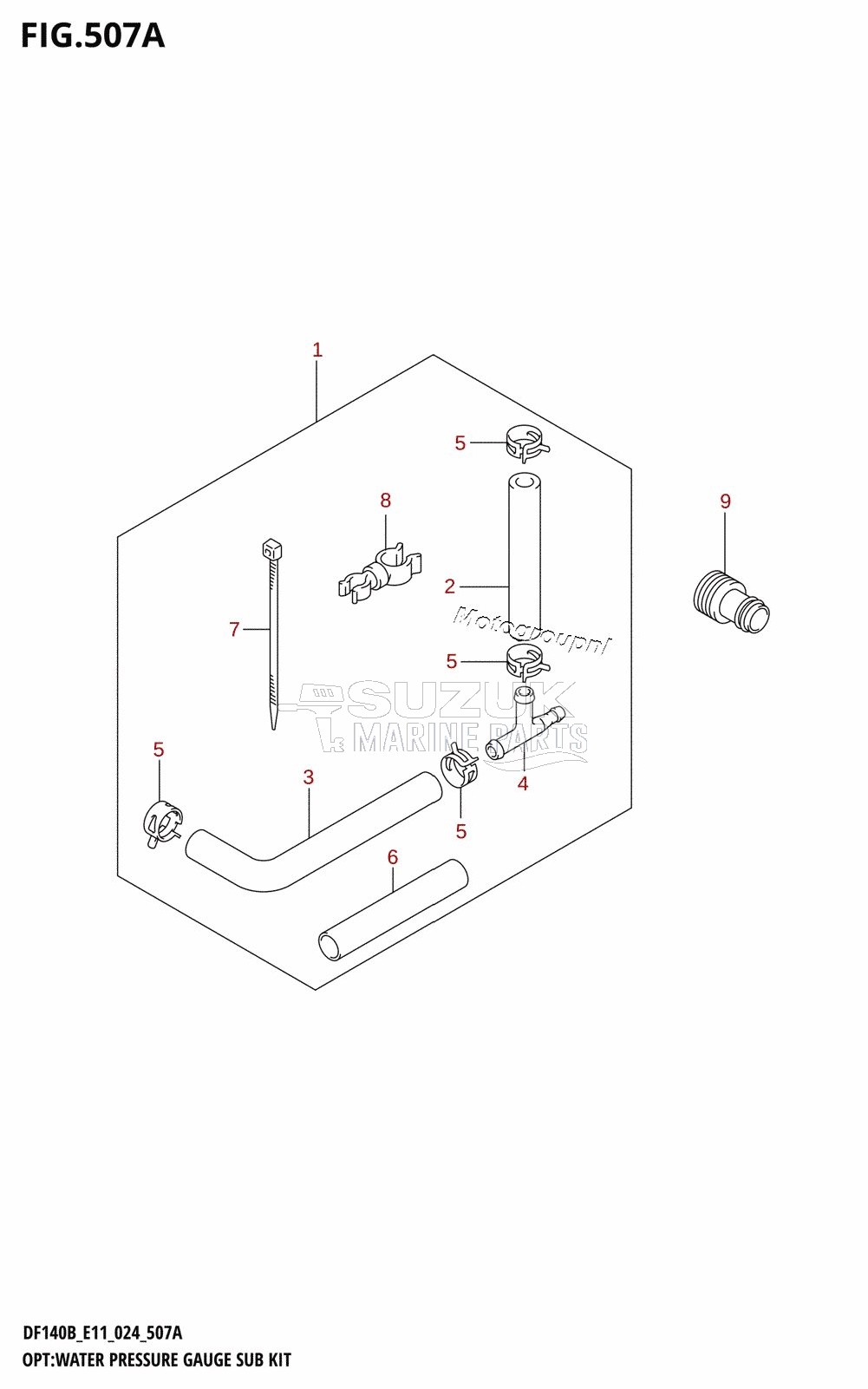 OPT:WATER PRESSURE GAUGE SUB KIT