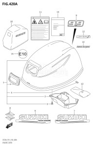 01504F-810001 (2018) 15hp P01-Gen. Export 1 (DF15A  DF15AT) DF15A drawing ENGINE COVER (DF9.9B,DF9.9BR)