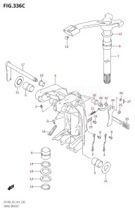 DF100A From 10003F-410001 (E03)  2014 drawing SWIVEL BRACKET (DF115AZ:E03)