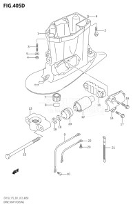 15002Z-210001 (2012) 150hp E01 E40-Gen. Export 1 - Costa Rica (DF150Z) DF150Z drawing DRIVE SHAFT HOUSING (DF150Z:E40)