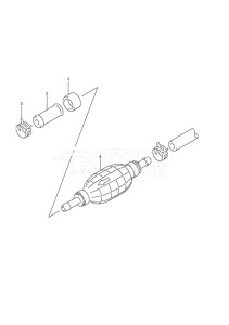 Outboard DF 150 drawing Fuel Hose