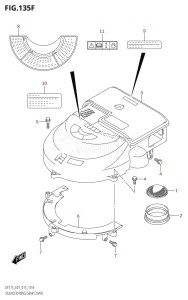 DF175ZG From 17502Z-510001 (E01 E40)  2015 drawing SILENCER /​ RING GEAR COVER (DF150Z:E40)