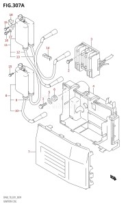 DF70 From 07001F-861001 (E01)  1998 drawing IGNITION COIL