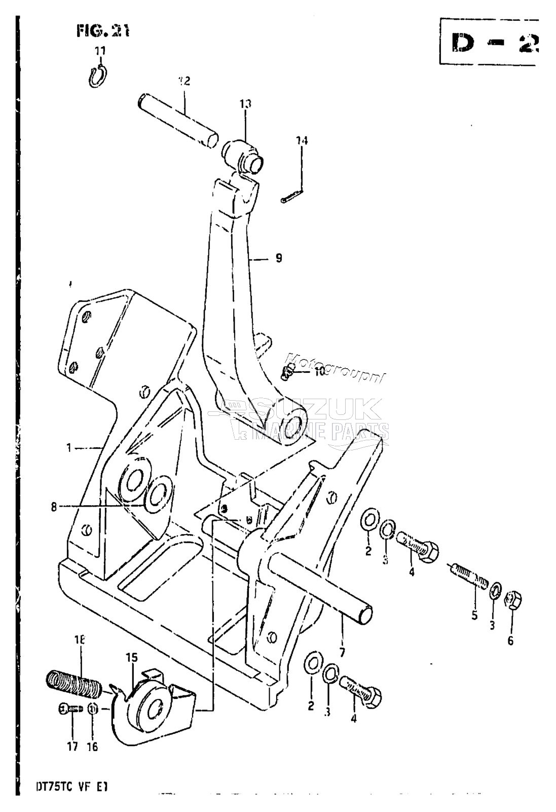 CYLINDER SUPPORT (MODEL QD)