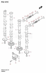 DF225T From 22503F-440001 (E11 - E40)  2024 drawing CAMSHAFT (DF250T,DF250Z)