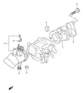 DF9.9 From 00991F-651001-652501 ()  1996 drawing INLET MANIFOLD