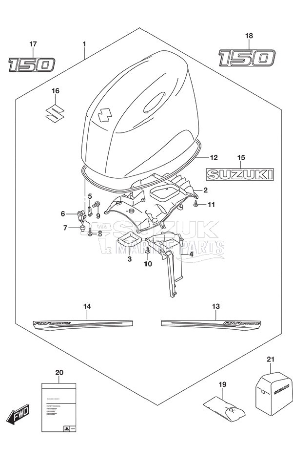 Engine Cover (White)