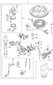 DF 9.9B drawing Starting Motor Manual Start