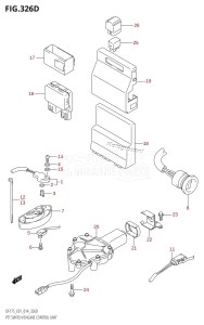 DF150 From 15002F-410001 (E01 E40)  2014 drawing PTT SWITCH /​ ENGINE CONTROL UNIT (DF150TG:E40)